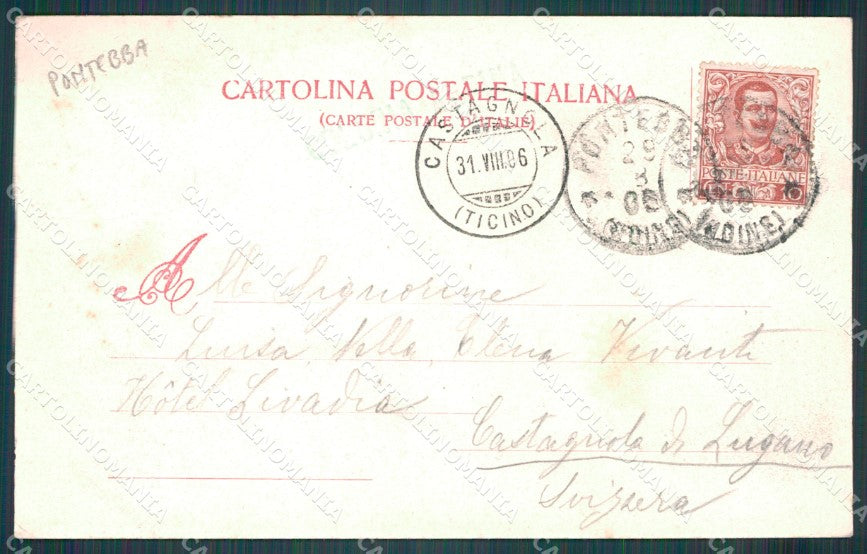 Udine Pontebba Colonia cartolina VK1335 – retro