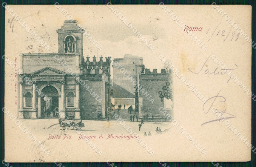 Roma Città Porta Pia Michelangelo cartolina VK1354 – fronte