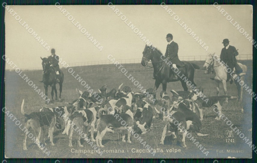 Roma Città Caccia alla Volpe Horses Alterocca 1741 Foto cartolina VK1369 – fronte