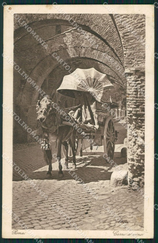 Roma Città Carro di Vino cartolina VK1373 – fronte