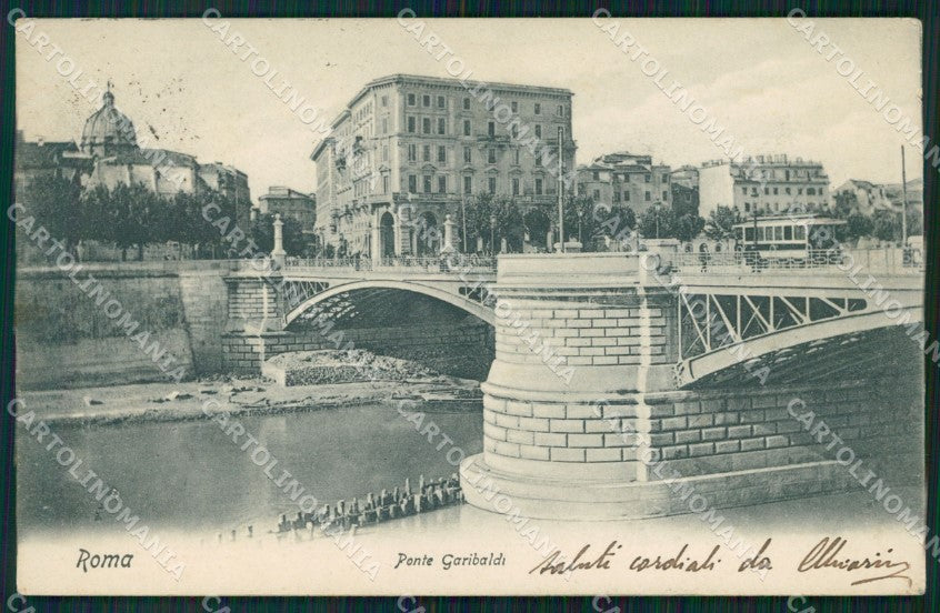 Roma Città Ponte Garibaldi cartolina VK1377 – fronte