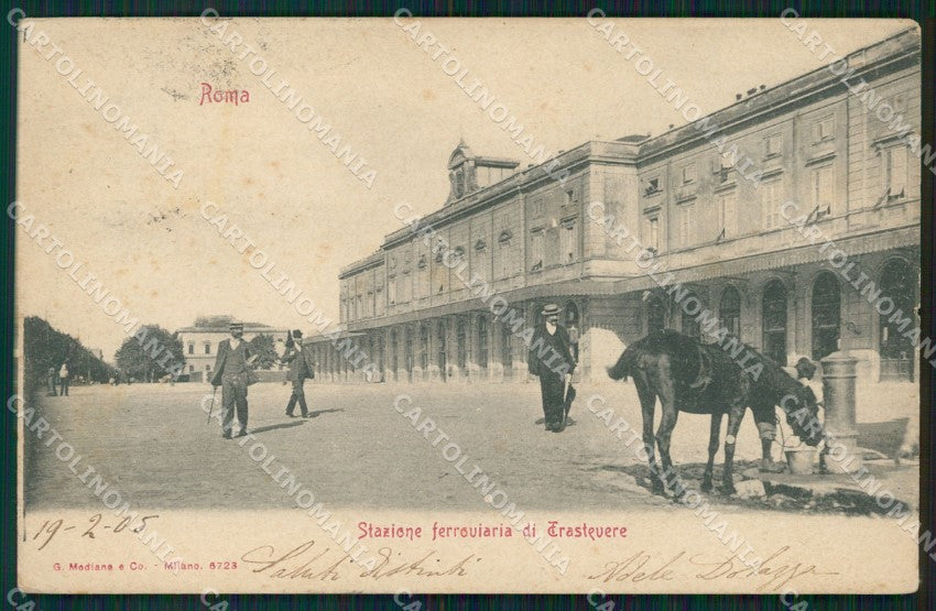 Roma Città Stazione di Trastevere cartolina VK1381 – fronte