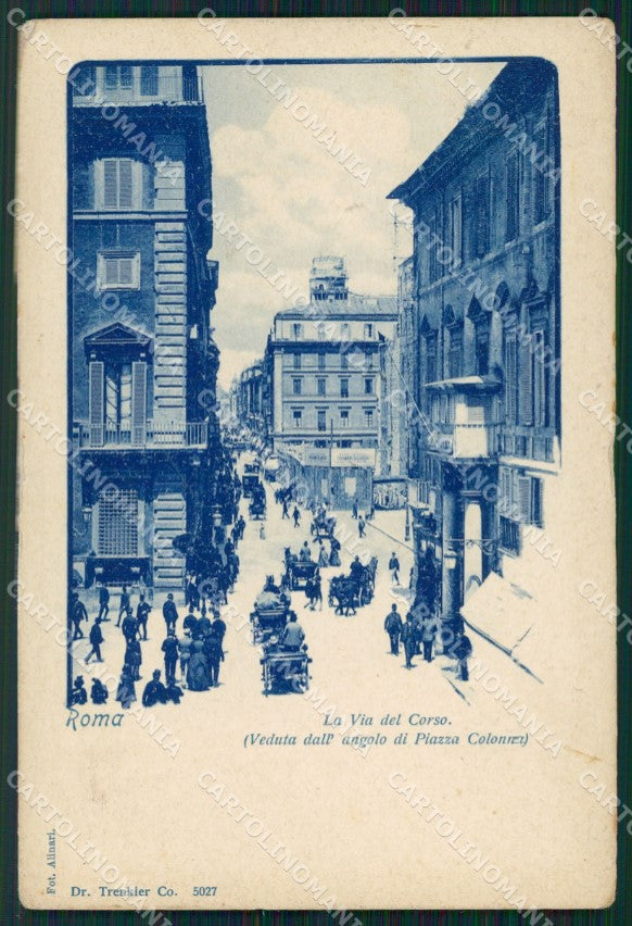 Roma Città Via del Corso PIEGHINE cartolina VK1383 – fronte