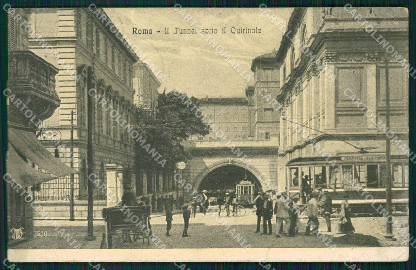 Roma Città Tunnel Quirinale Tram Alterocca 2590 PIEGATA cartolina VK1384 – fronte