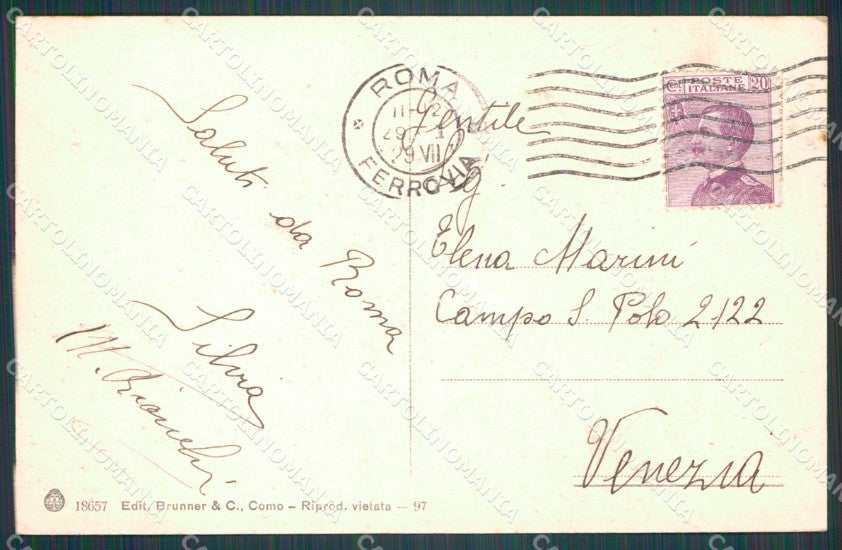 Roma Città Via Nazionale Banca d'Italia cartolina VK1388 – retro