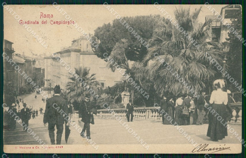 Roma Città Gradinata del Campidoglio cartolina VK1391 – fronte