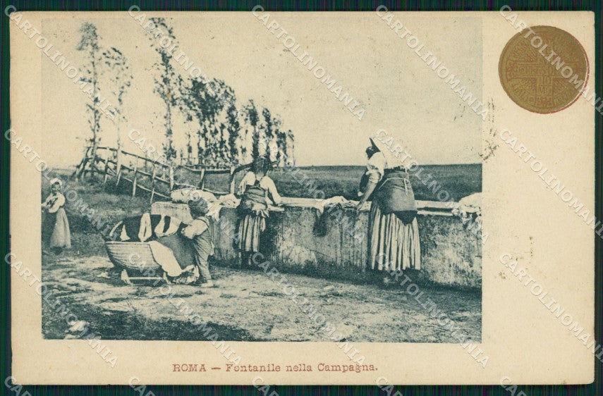 Roma Città Lavandaie cartolina VK1402 – fronte
