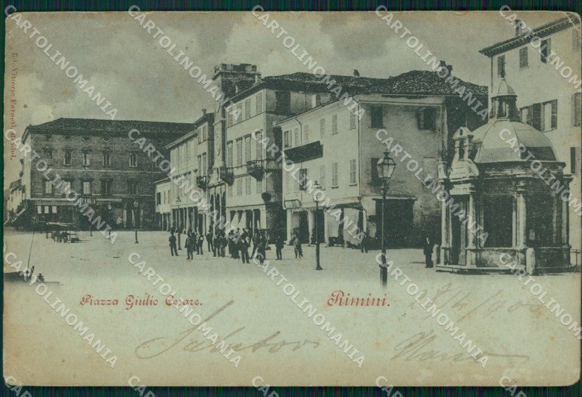 Rimini Città PIEGA ABRASA cartolina VK1419 – fronte