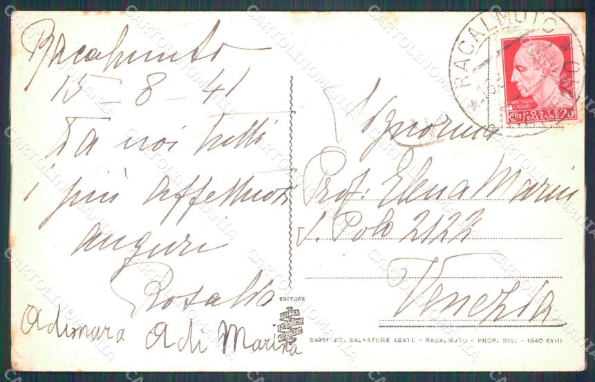 Agrigento Racalmuto Saluti da PIEGHINA cartolina VK1425 – retro