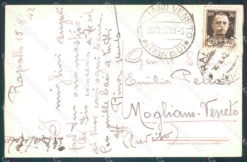 Genova Rapallo cartolina VK1442 – retro