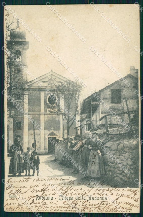 Torino Rubiana Madonna della Bassa SCOLLATA cartolina VK1448 – fronte