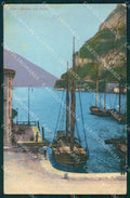 Trento Riva del Garda Lago di Barche PIEGHINA cartolina VK1449 – fronte