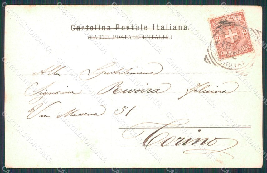 Savona Città Darsena Vecchia Barche cartolina VK1476 – retro