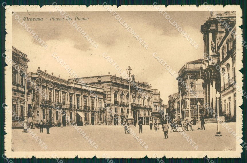 Siracusa Città PIEGHINA cartolina VK1495 – fronte