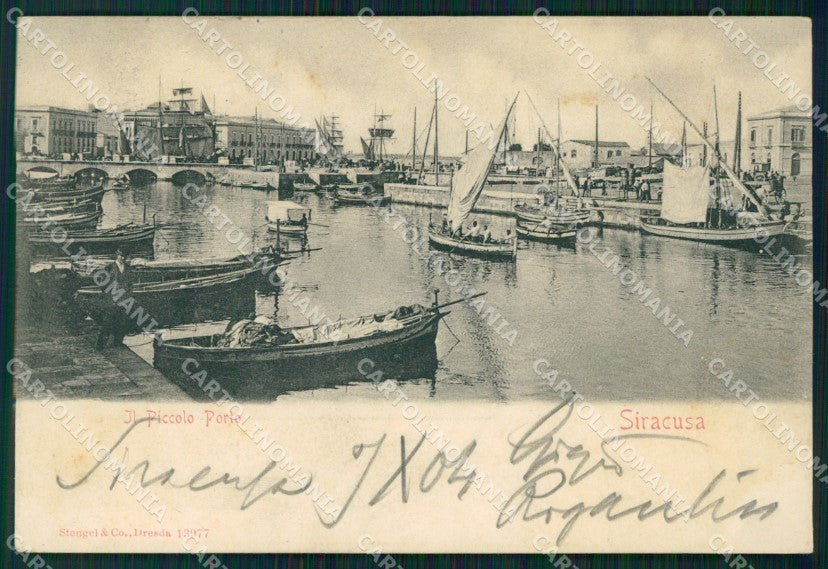 Siracusa Città Barche cartolina VK1499 – fronte