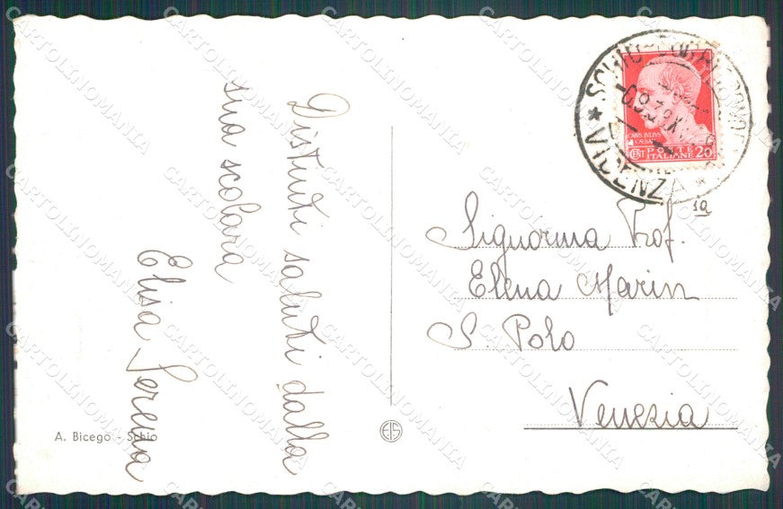 Vicenza Schio cartolina VK1534 – retro