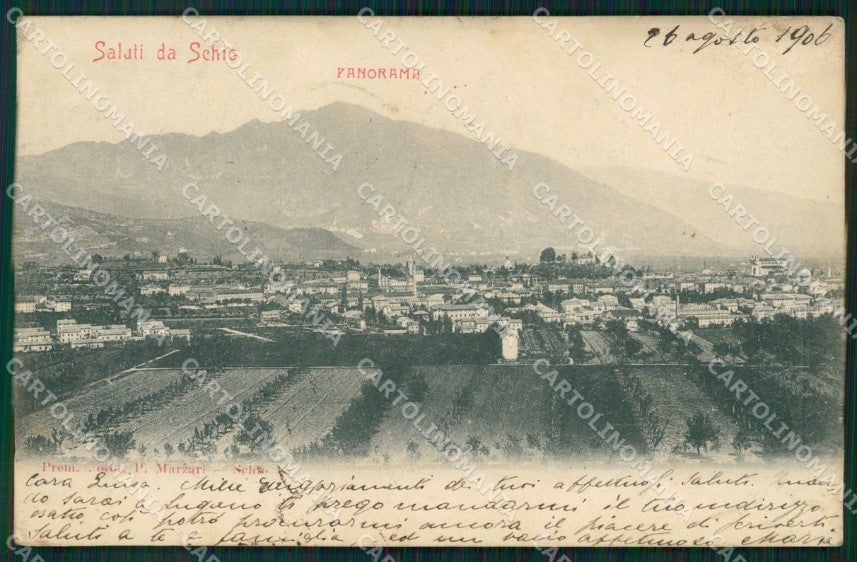 Vicenza Schio cartolina VK1538 – fronte