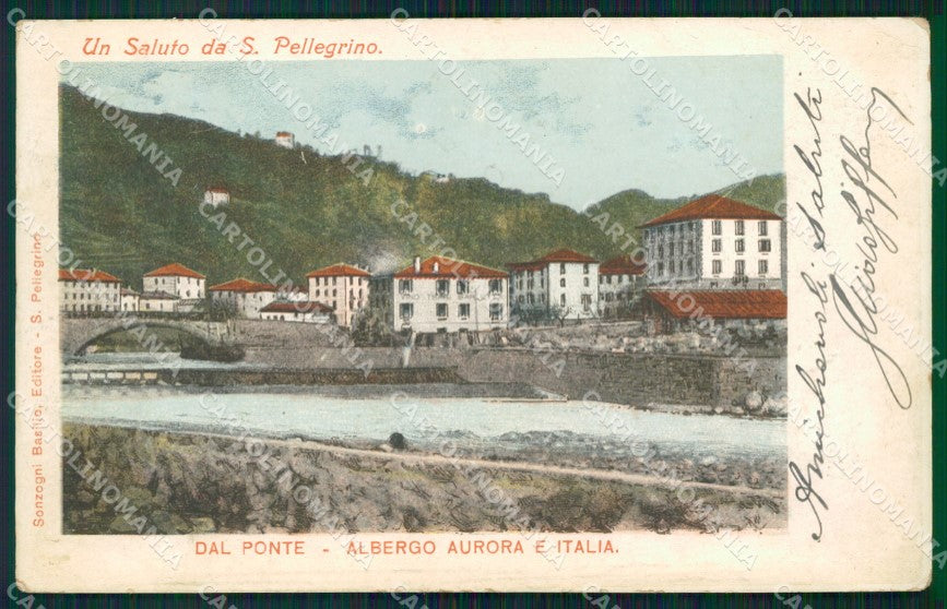 Bergamo San Pellegrino Terme cartolina VK1545 – fronte