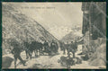 Verbania Domodossola Strada del Sempine Nevicata Slitte cartolina VK1552 – fronte