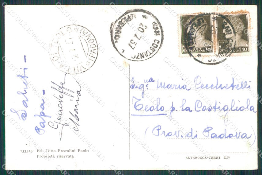 Pesaro Urbino San Costanzo Scuole cartolina VK1569 – retro