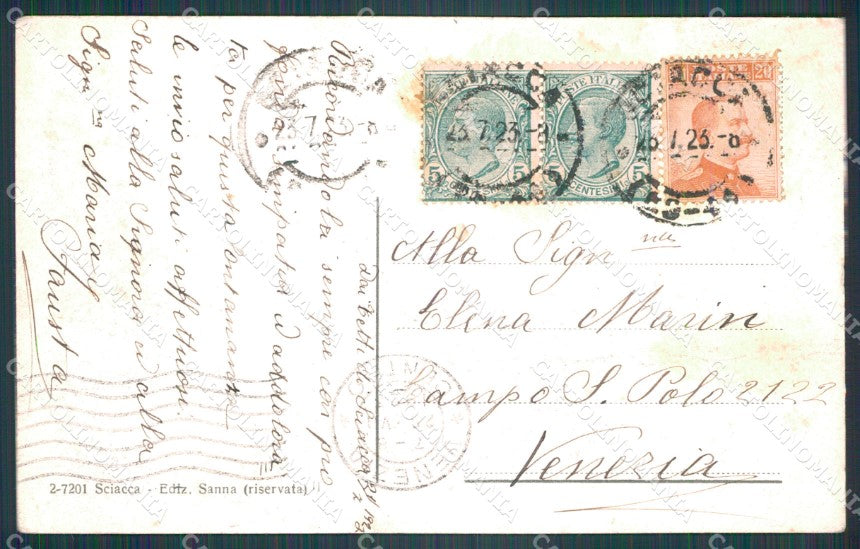Agrigento Sciacca cartolina VK1574 – retro