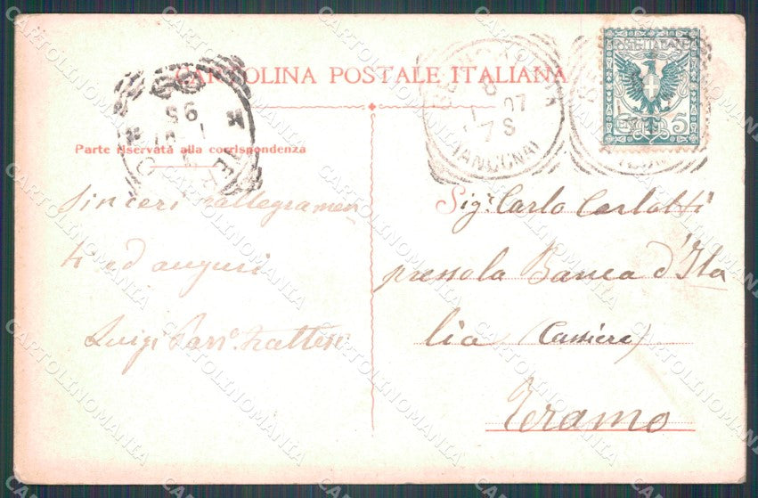 Ancona Senigallia Palazzo Comunale ABRASA cartolina VK1595 – retro