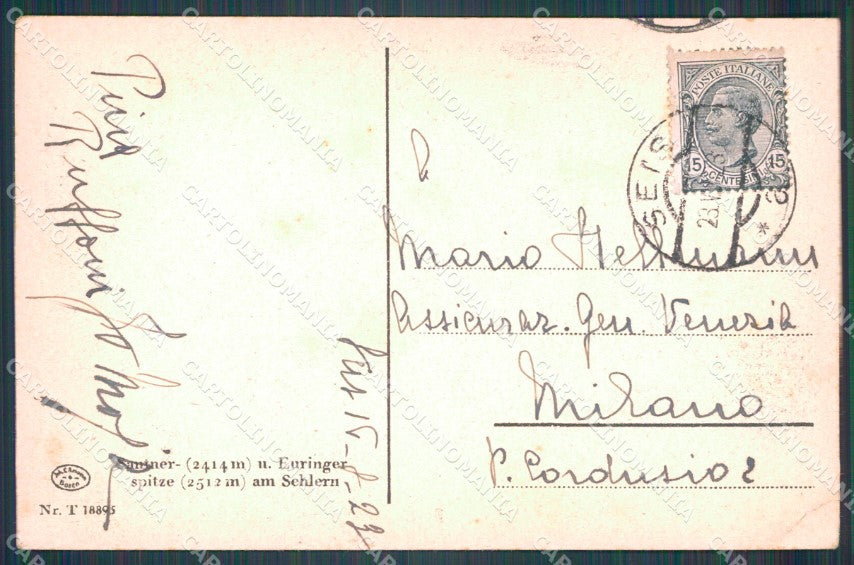 Bolzano Siusi cartolina VK1620 – retro