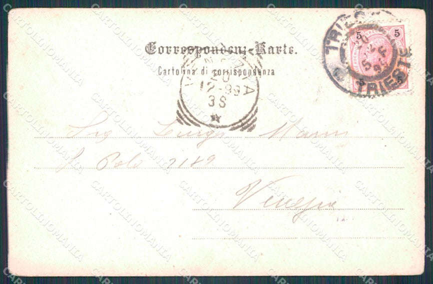 Trieste Città Molo Giuseppina Barche cartolina VK1644 – retro