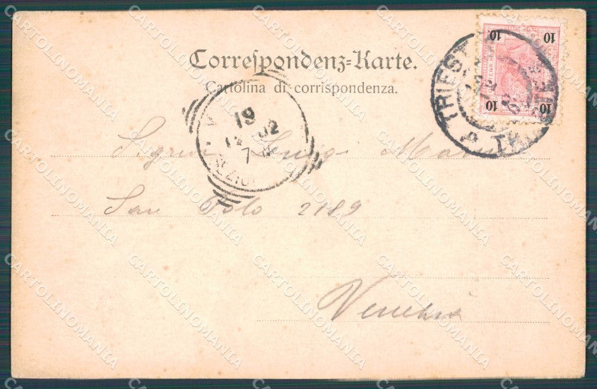 Trieste Città Lanterna cartolina VK1651 – retro