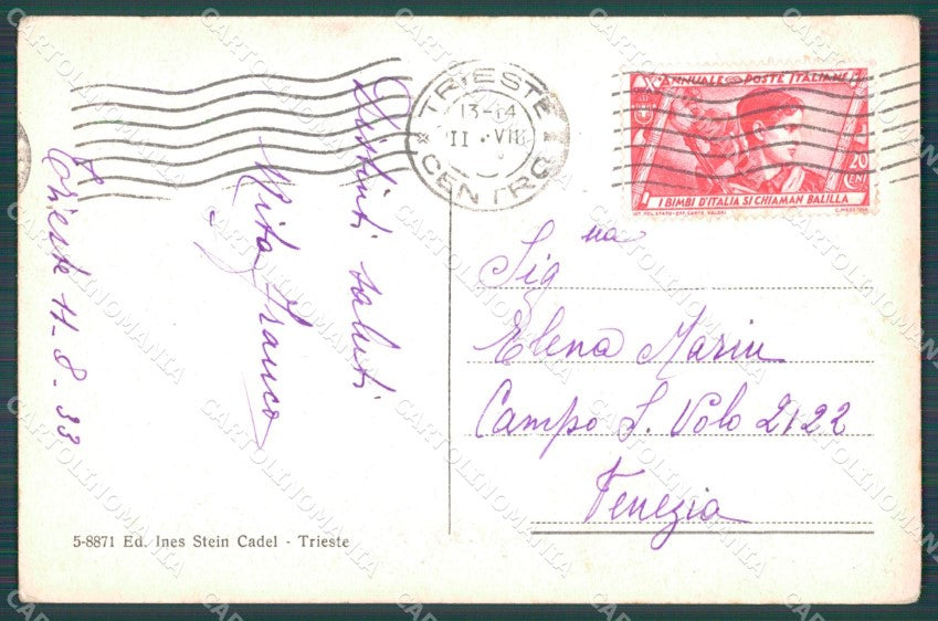Trieste Città cartolina VK1668 – retro