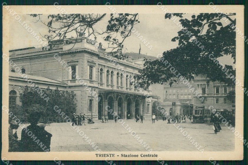 Trieste Città Stazione Tram cartolina VK1672 – fronte