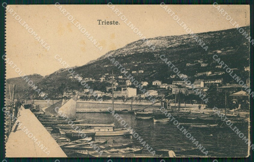 Trieste Città Barche cartolina VK1680 – fronte