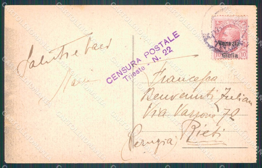 Trieste Città Barche cartolina VK1680 – retro