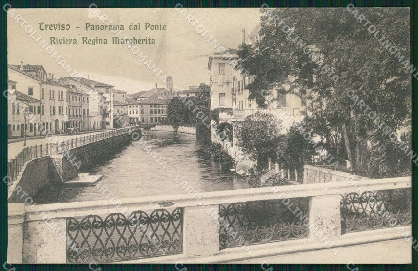 Treviso Città Riviera Regina Margherita ABRASA cartolina VK1707 – fronte