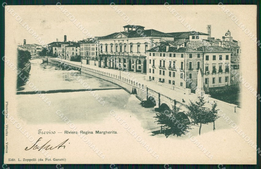Treviso Città Riviera Regina Margherita cartolina VK1708 – fronte