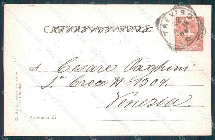 Treviso Città Riviera Regina Margherita cartolina VK1708 – retro