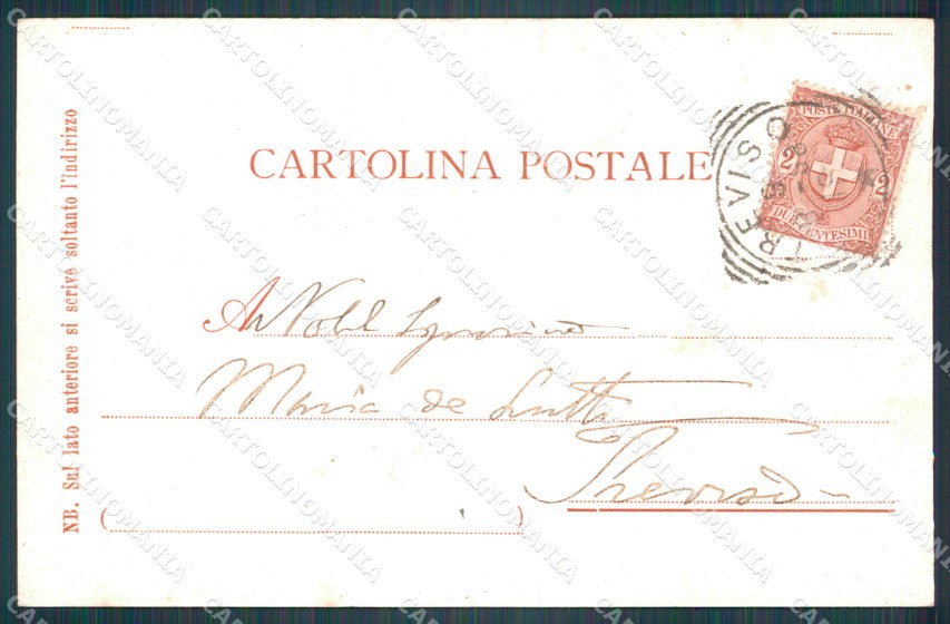 Treviso Città Riviera Regina Margherita cartolina VK1709 – retro