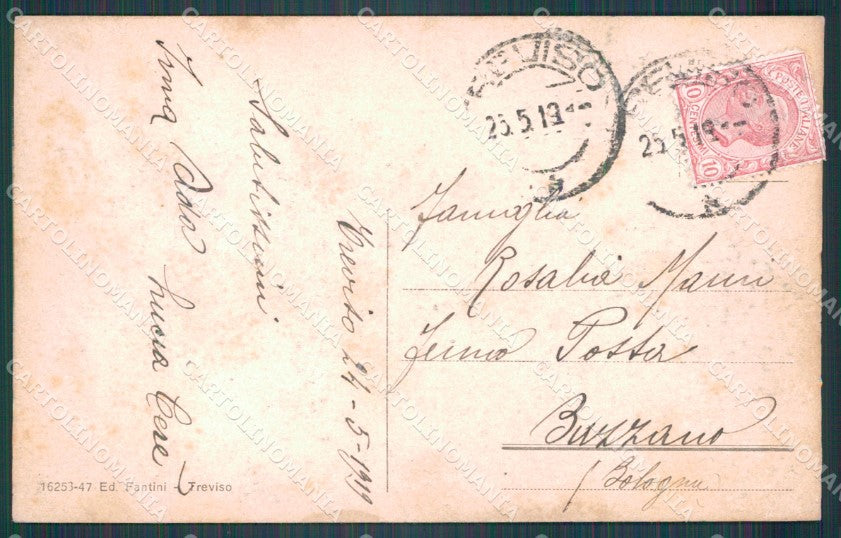 Treviso Città Riviera Regina Margherita cartolina VK1710 – retro