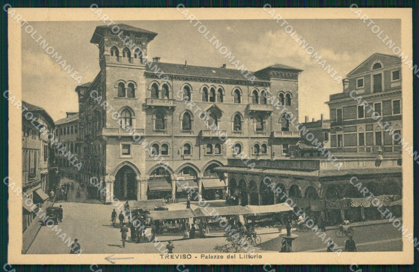 Treviso Città Palazzo del Littorio Mercato cartolina VK1711 – fronte