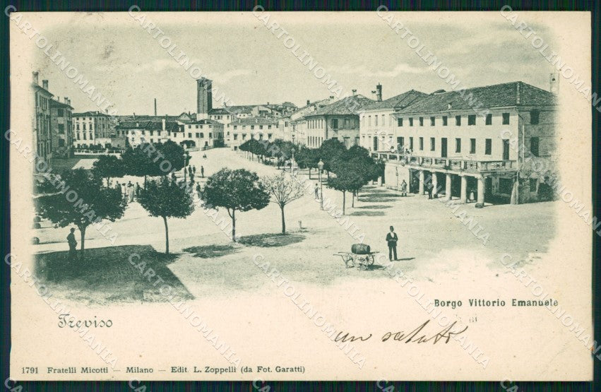 Treviso Città Borgo Vittorio Emanuele cartolina VK1713 – fronte