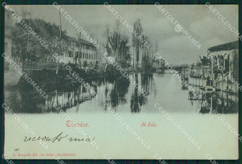 Treviso Città Sile Chiaro di Luna cartolina VK1717 – fronte