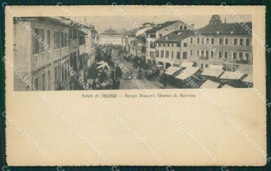 Treviso Città Borgo Mazzini Mercato cartolina VK1735 – fronte