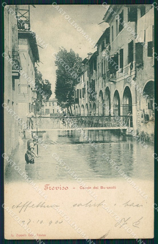 Treviso Città Canale dei Buranelli cartolina VK1740 – fronte