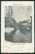 Treviso Città Canale Buranelli PIEGHINA cartolina VK1742 – fronte