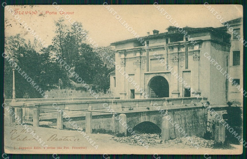 Treviso Città Porta Cavour cartolina VK1758 – fronte
