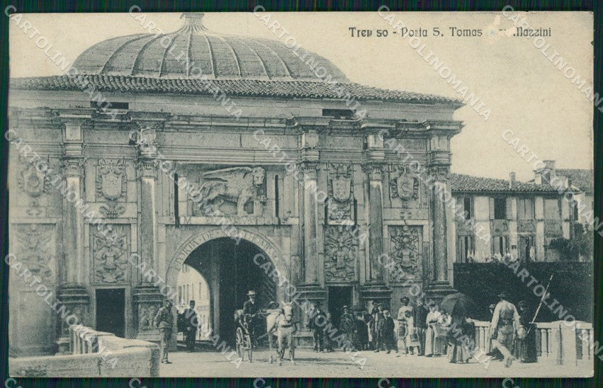 Treviso Città Porta Mazzini ABRASA cartolina VK1759 – fronte