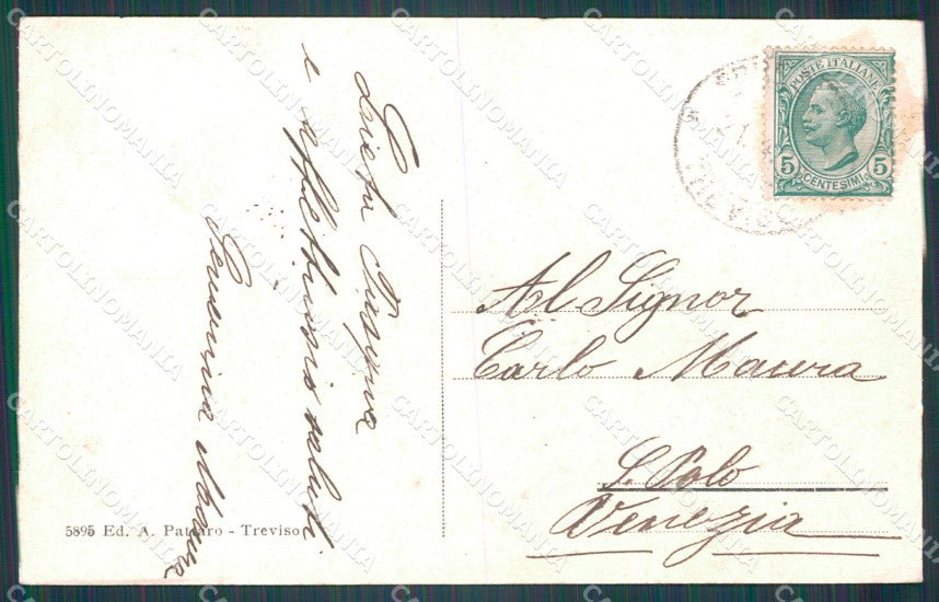 Treviso Città Porta Mazzini ABRASA cartolina VK1759 – retro