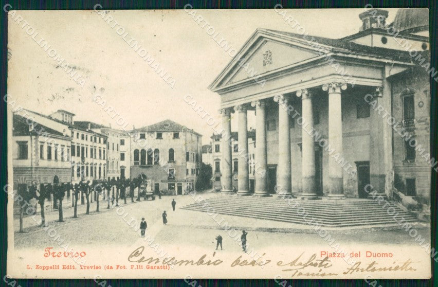 Treviso Città Piazza Duomo cartolina VK1772 – fronte