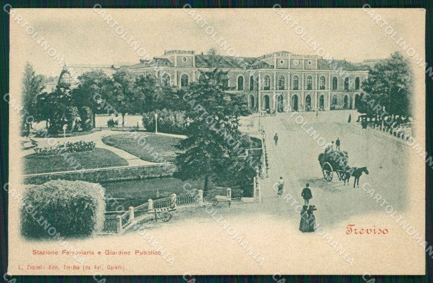 Treviso Città Stazione Carrozza cartolina VK1786 – fronte