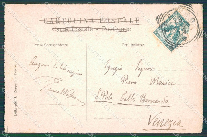 Treviso Città Canale del Botteniga cartolina VK1788 – retro